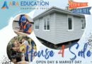 Relocatable house for sale at youth market and music day